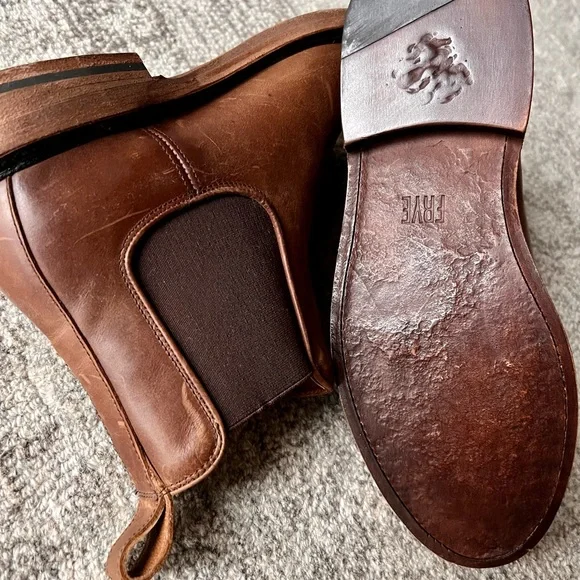 Men’s FRYE size 8 1/2 Jones Chelsea Boot in Cognac The Safety-Crafted Chelsea Work Boot - FR40502F - Frye Supply main image 4